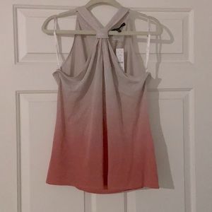 NWT Pink Ombré sleeveless sweater WHBM, XL